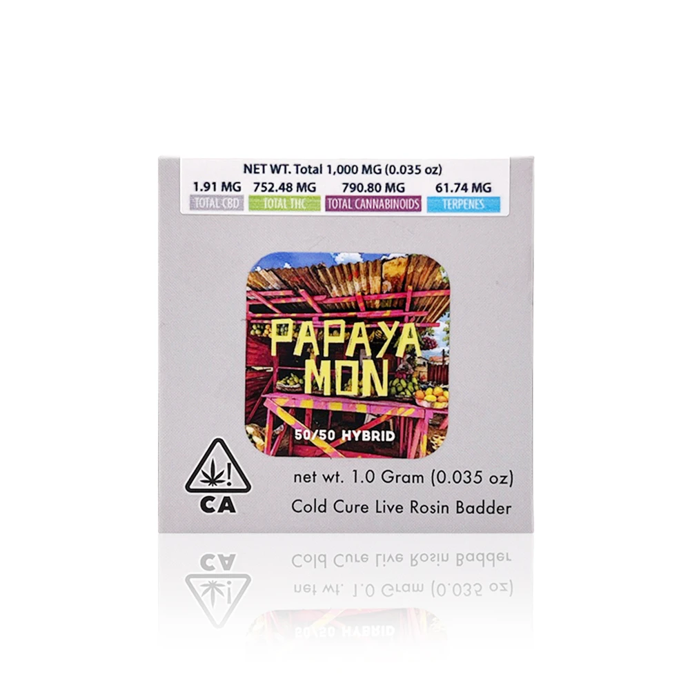 Trichome Miners - TRICHOME MINERS - Concentrate - Papaya Mon - Live Rosin Badder - 1G Main Image