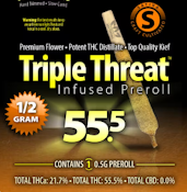 AAA Pharms | Triple Threat | Infused Pre Roll | 0.5g [S]