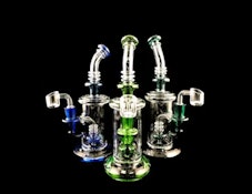 9" Triple Ring Shower Perc Dab Rig