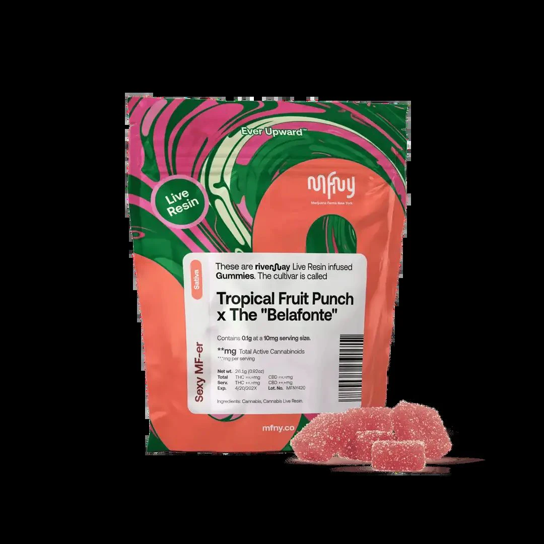 MFNY - MFNY - Tropical Fruit Punch x The "Belafonte" - Live Resin - 100mg - 10mg x 10ct - Edibles Main Image