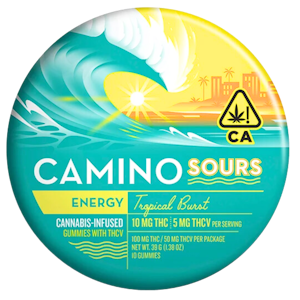 CAMINO - Camino - Sours - Energy - Tropical Burst THCV 2:1 - Gummies - 10pk - 100mg