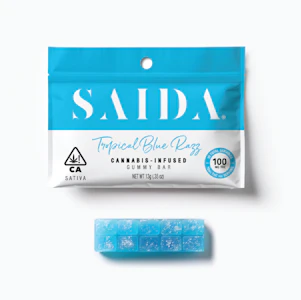 Saida - Saida - Gummy Bar - Sativa - Tropical Blue Razz - Gummies - (100mg THC)