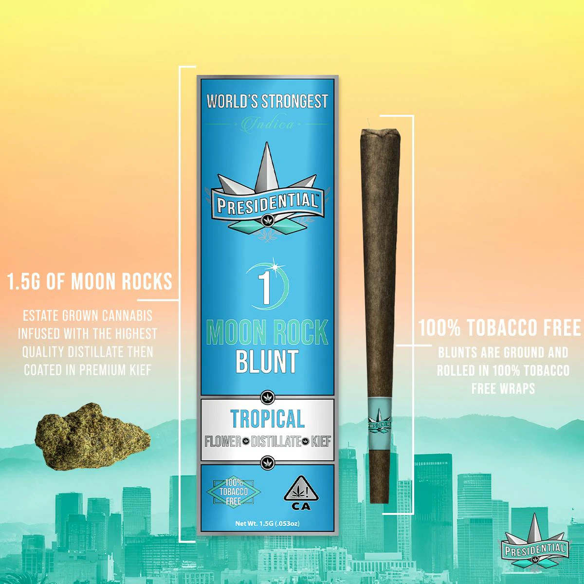 Presidential - Presidential Moon Rock Blunt - Tropical (1.5g) Main Image