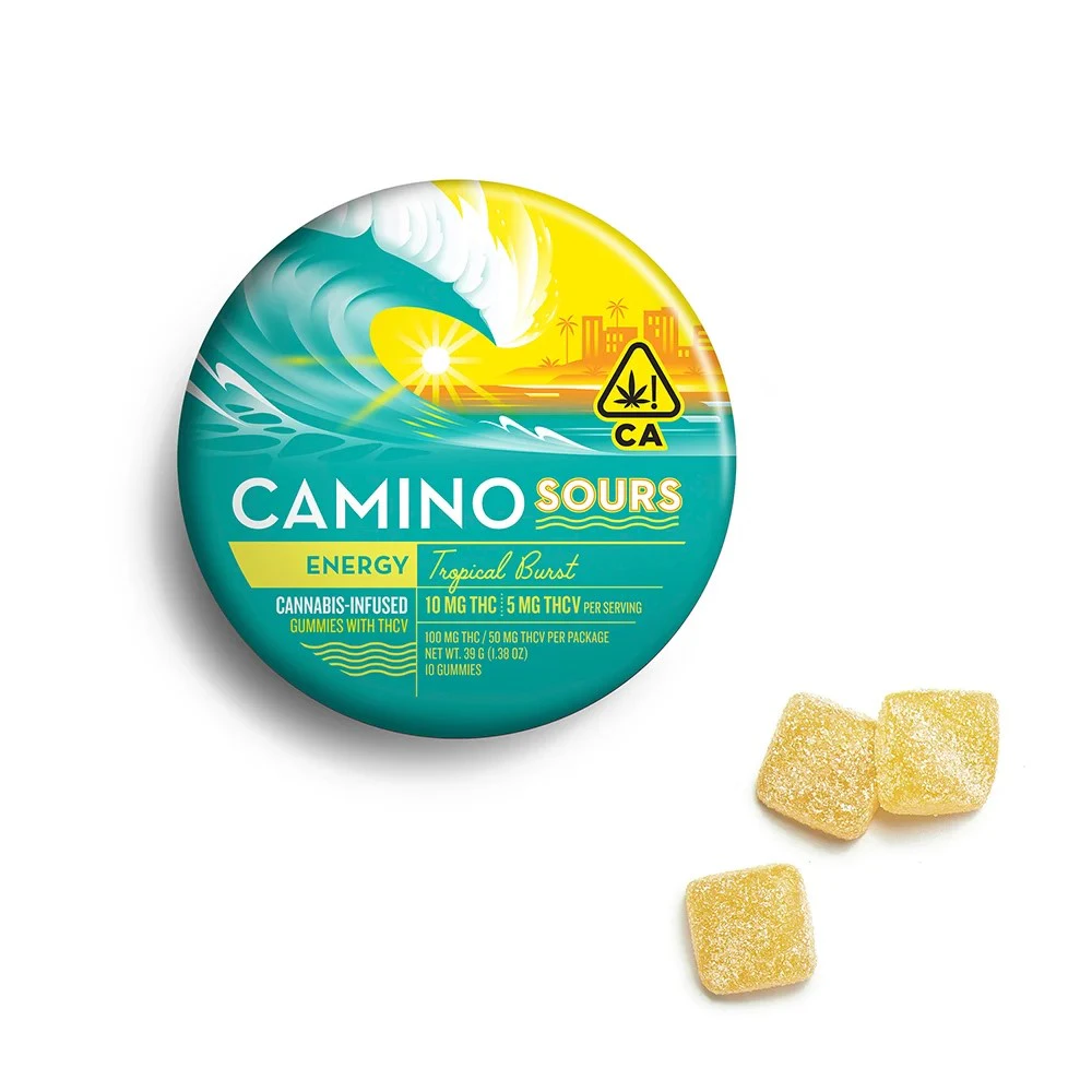 Camino - Camino Sours - 100mg Gummies w/THCV (Tropical Burst-Sativa) Main Image