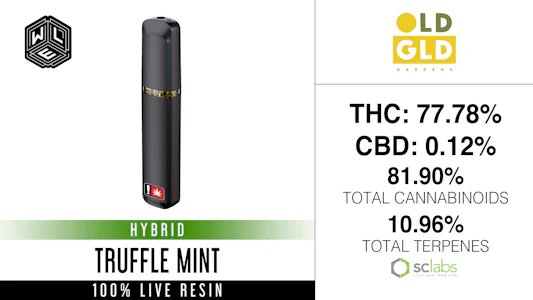 WHITE LABEL EXTRACTS - Truffle Mint, Live Resin, Disposable, 1g