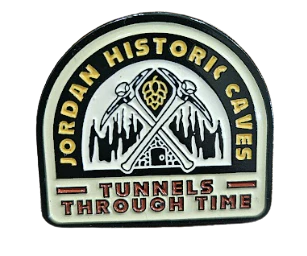 STRAINS OF THE EARTH - Jordan Historic Caves | Enamel Pin | Tunnels Through Time Main Image