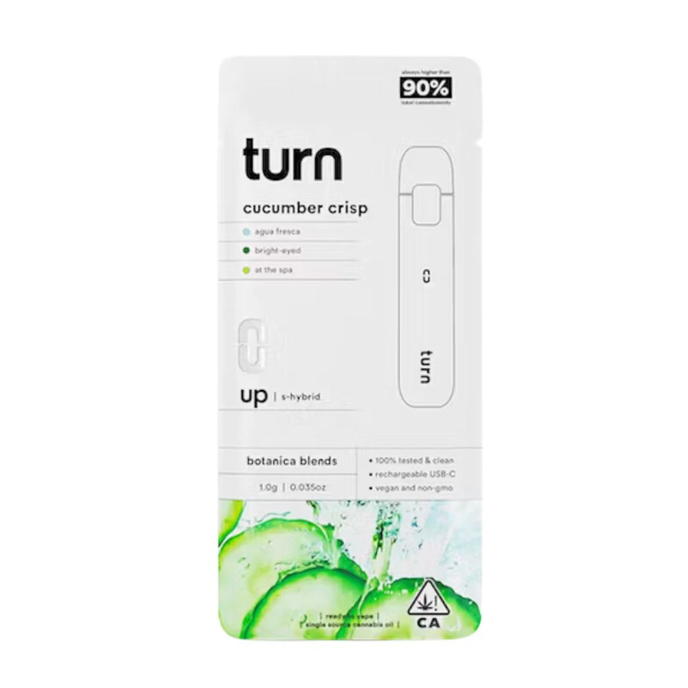 turn - CUCUMBER CRISP DISPOSABLE 1G - TURN Main Image