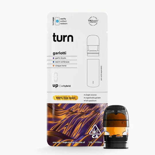 turn - TURN | GARLOTTI LIVE RESIN - POD | CARTRIDGE | 1G Main Image