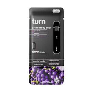 TURN - GRANDDADDY PURPLE DISPOSABLE 1G - TURN