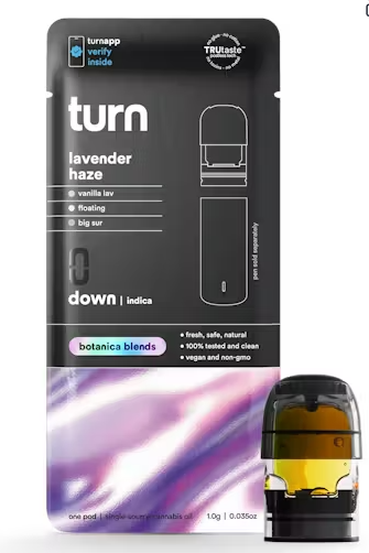 Turn | Lavender Haze | Pod | 1g - Doobie Nights Cannabis ...
