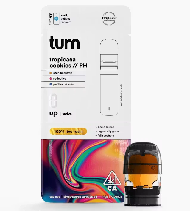 turn - Turn Live Resin Pod 1g Tropicana Cookies Main Image