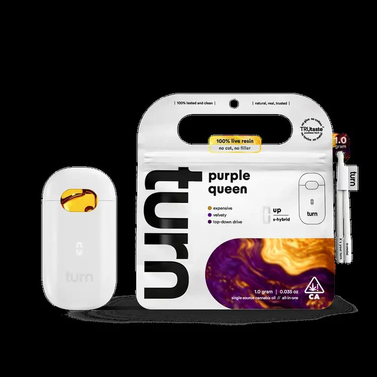 turn - Turn - 1g Live Resin AIO - Purple Queen Main Image
