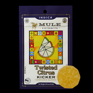 MULE EXTRACTS - Mule | Twisted Citrus | 100mg Indica Single Gummy 