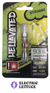 Hellavated - Hellavated Strainz Durban Poison Cartridge 1g