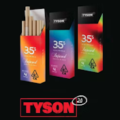 10-pack-Uppercut Sativa - Tyson 2.0 35's Tall Infused Pre-rolls