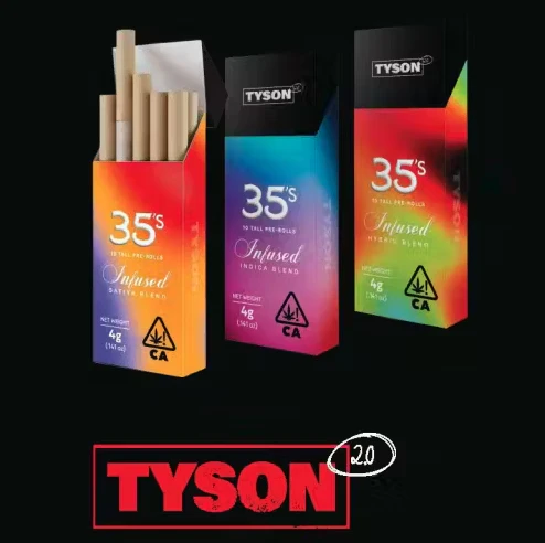 Tyson - 10-pack-Combo Hybrid - Tyson 2.0 35's Infused Tall Pre-rolls  Main Image
