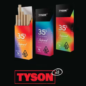 Tyson - 10-pack-Knockout Indica - Tyson 2.0 35's Tall Infused Pre-rolls