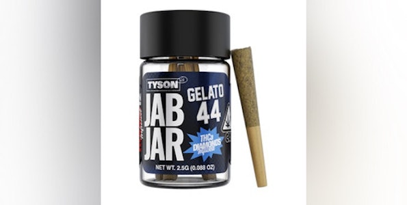 Tyson - 5-Pack Gelato 44 - Round 12 Infused Diamond Infused Pre-Rolls -Tyson 2.0