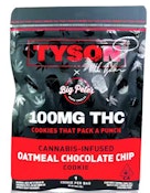 Tyson Oatmeal Chocolate Chip Extra Strength Indica 100mg Single Cookie - Big Pete's
