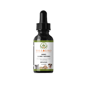 Kokoro Way - Kokoro Way 500mg CBD Oil (THC Free) Peanut Butter Flavor for pets
