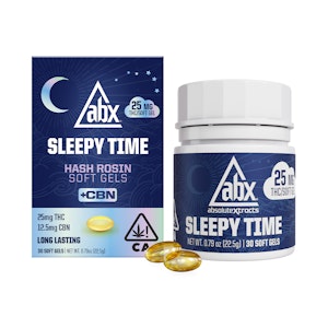 ABSOLUTE XTRACTS - Sleepytime (THC/CBN) Softgels - 250mg (10 capsules) - ABX