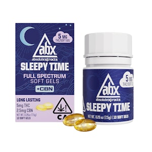 ABSOLUTE XTRACTS - Sleepytime (THC/CBN) Softgels - 50mg (10 capsules) - ABX