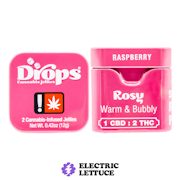 Drops Raspberry CBD 1:2 Gummy Single 100mg