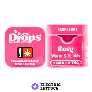Drops - Drops Raspberry CBD 1:2 Gummy Single 100mg