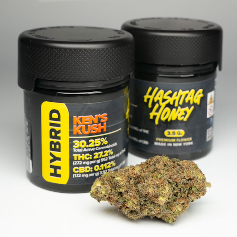 Hashtag Honey - Ken's Kush -Hybrid- (GDP x OG KUSH x SOUR DIESEL #?)  | Premium Flower - 3.5g | Hashtag Honey   -mm6