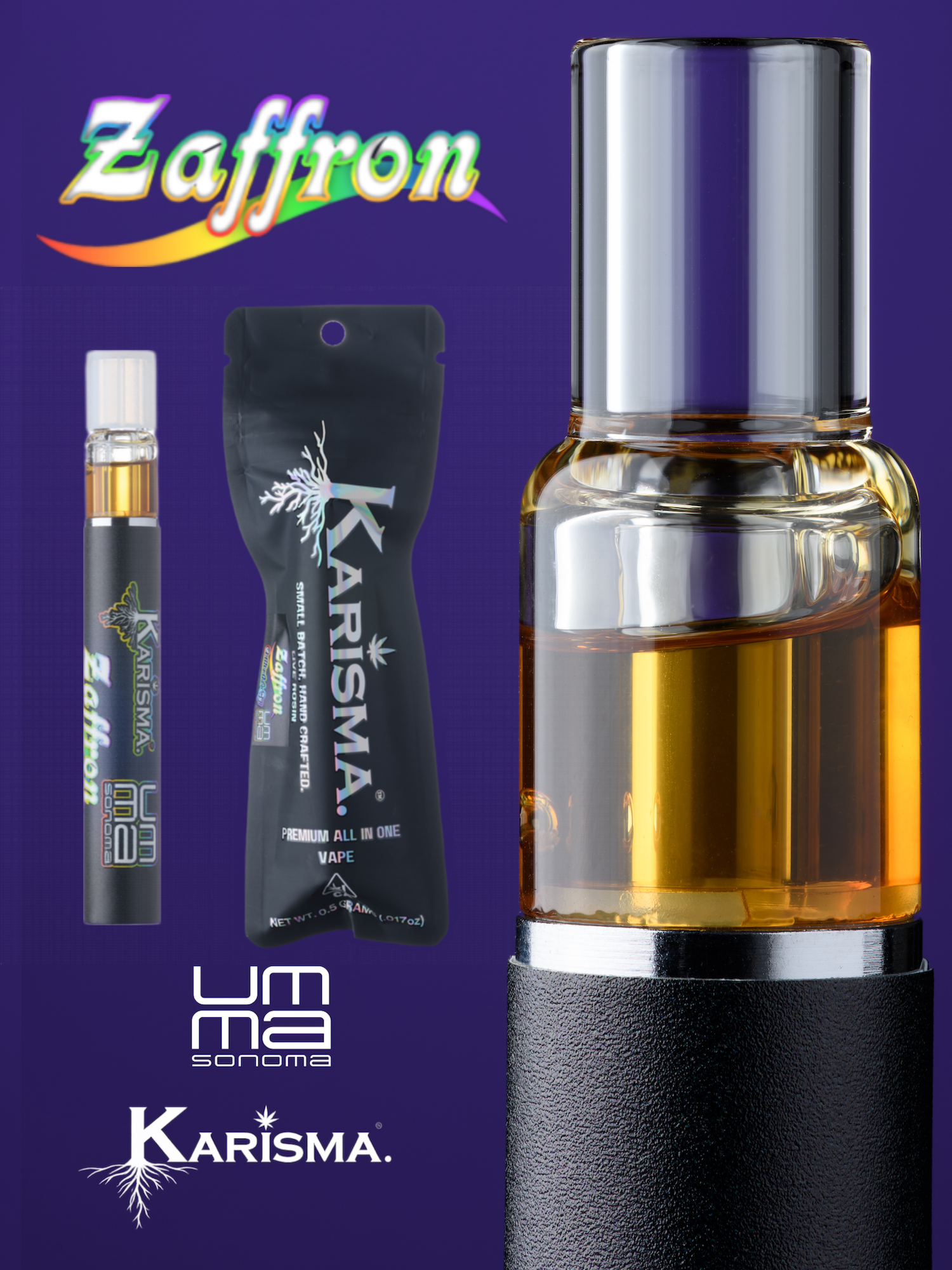 UMMA Sonoma x Karisma | Live Rosin | Zaffron | All-in-One | 0.5g