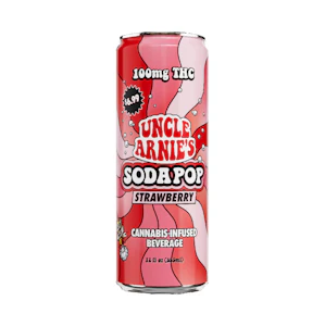Uncle Arnies - Uncle Arnie's Strawberry Soda Pop Beverage 12oz 100mg
