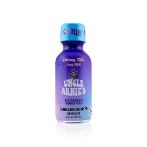 UNCLE ARNIE'S - UNCLE ARNIE'S - Drink - Blueberry Night Cap - 4:1 - THC:CBN - 2oz Shot - 100MG