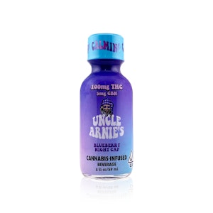 UNCLE ARNIE'S - UNCLE ARNIE'S - Drink - Blueberry Night Cap - 20:1 - THC:CBN - 2oz Shot - 100MG