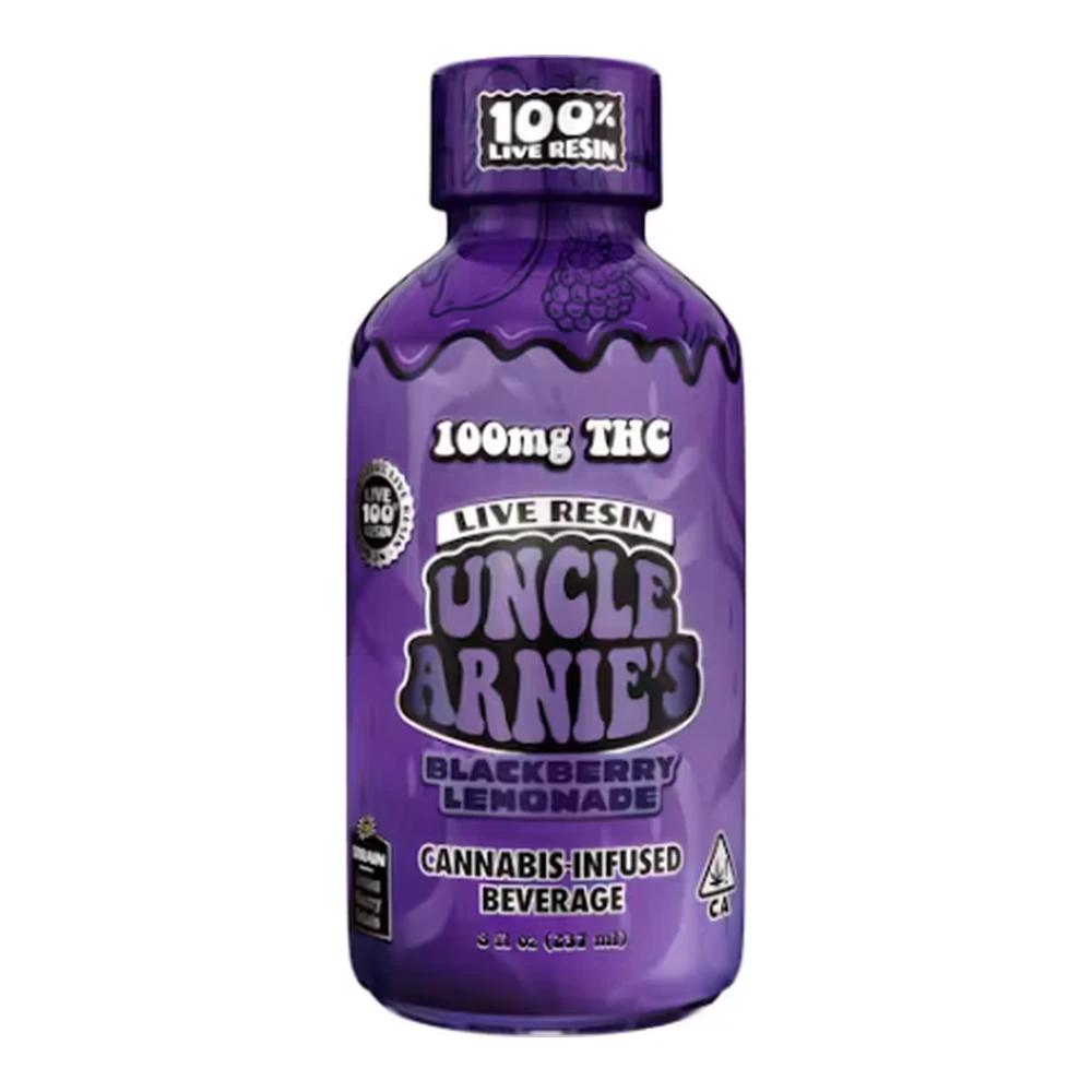 Uncle Arnies - Uncle Arnie's | Blackberry Lemonade | Live Resin Beverage | 100mg Main Image