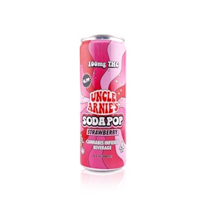 UNCLE ARNIE'S - UNCLE ARNIE'S - Drink - Strawberry - 12oz Soda - 100MG