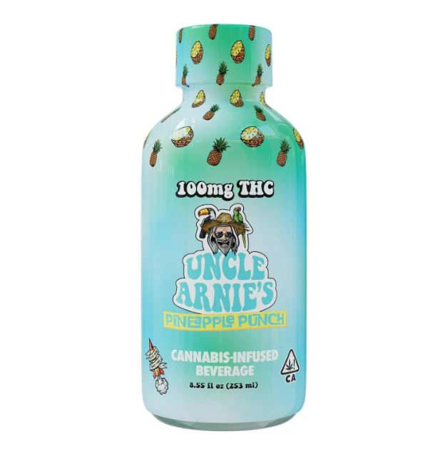 Uncle Arnies - Uncle Arnie's Pineapple Punch Beverage 8oz 100mg Main Image