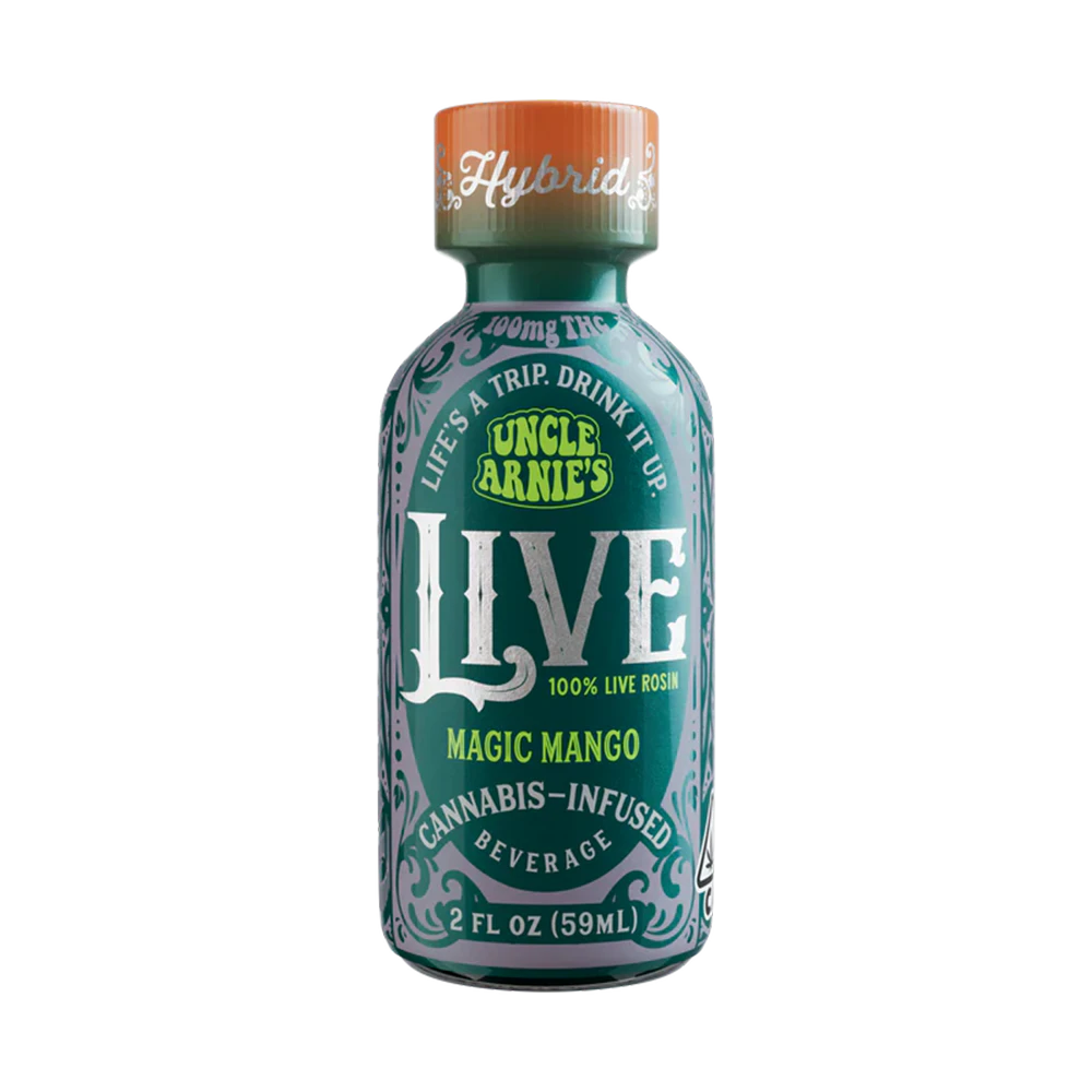 Uncle Arnies - Uncle Arnie's - 2oz Solventless Live Rosin Shots (Magic Mango-Hybrid) Main Image