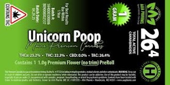 AAA Pharms | Unicorn Poop | Pre-Roll | 1g [H]