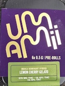 Umamii- Lemon Cherry Gelato- 0.5g 6pk prerolls