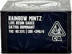 Rainbow Mintz 1g Live Resin Sauce - Paper Planes