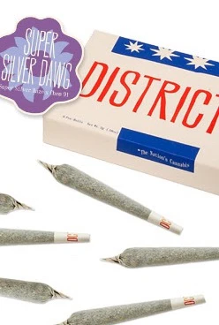 District Cannabis - Preroll 6 Pack - Super Silver Dawg - Sativa - .5g each - Total 3g Main Image