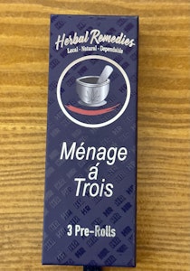 NO BRAND - 3 Pack Prerolls | Ménage á Trois | Herbal Remedies