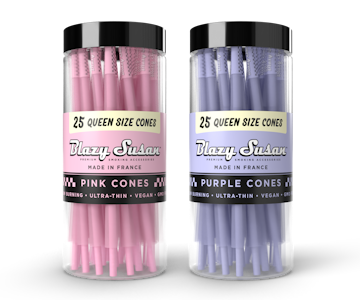 BLAZY SUSAN - Blazy Susan Purple Paper Cones Queen Size 25ct.