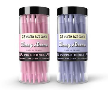 Blazy Susan - Blazy Susan Purple Paper Cones Queen Size 25ct.