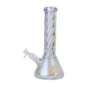 Human Grade Twisted 12" Iridescent Beaker