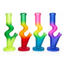 Snap Canna - 10" Water Pipe | Glass | Frosted Green Main Image