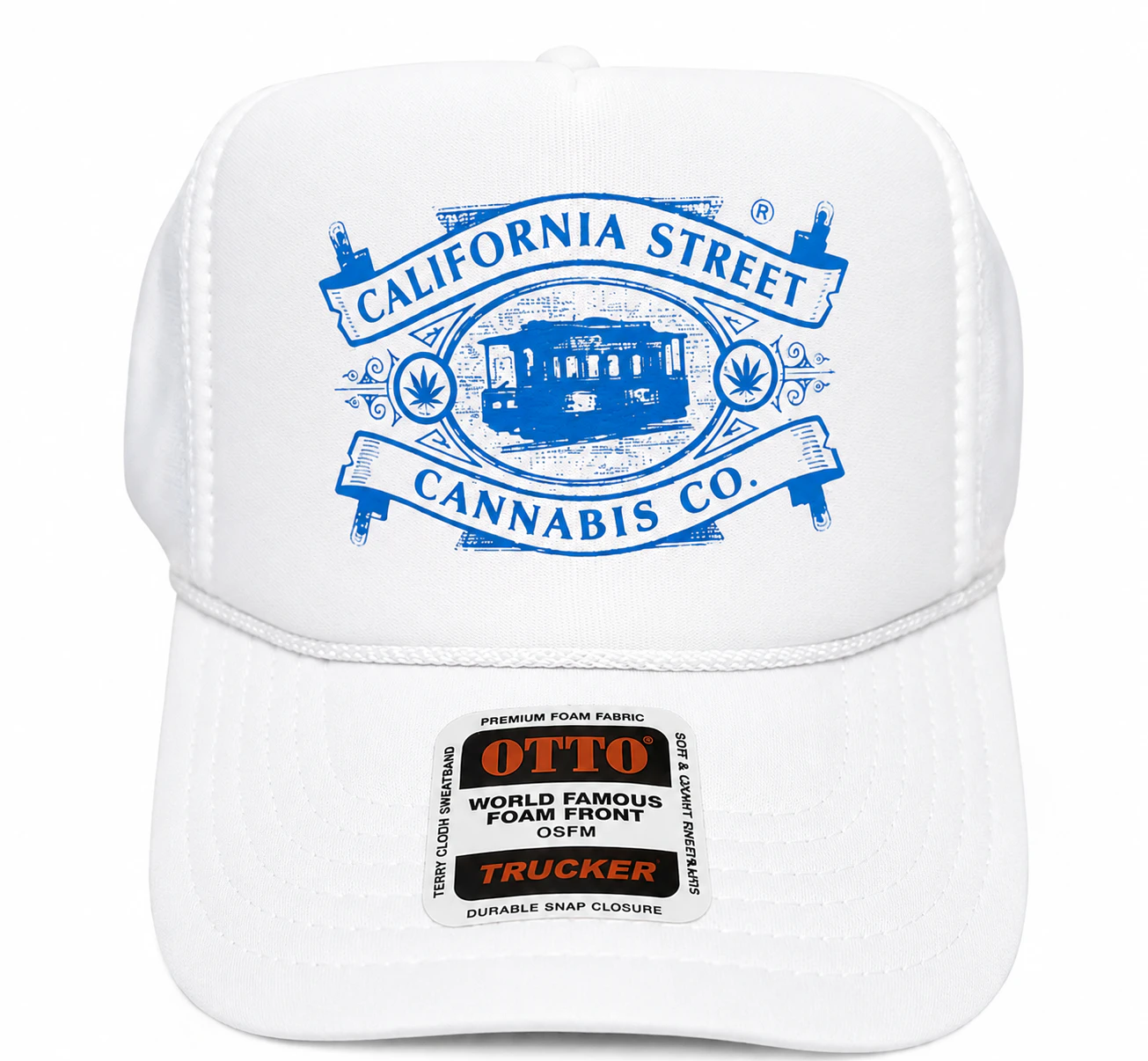 CALIFORNIA STREET CANNABIS CO - California St Trucker Hats (White) Main Image
