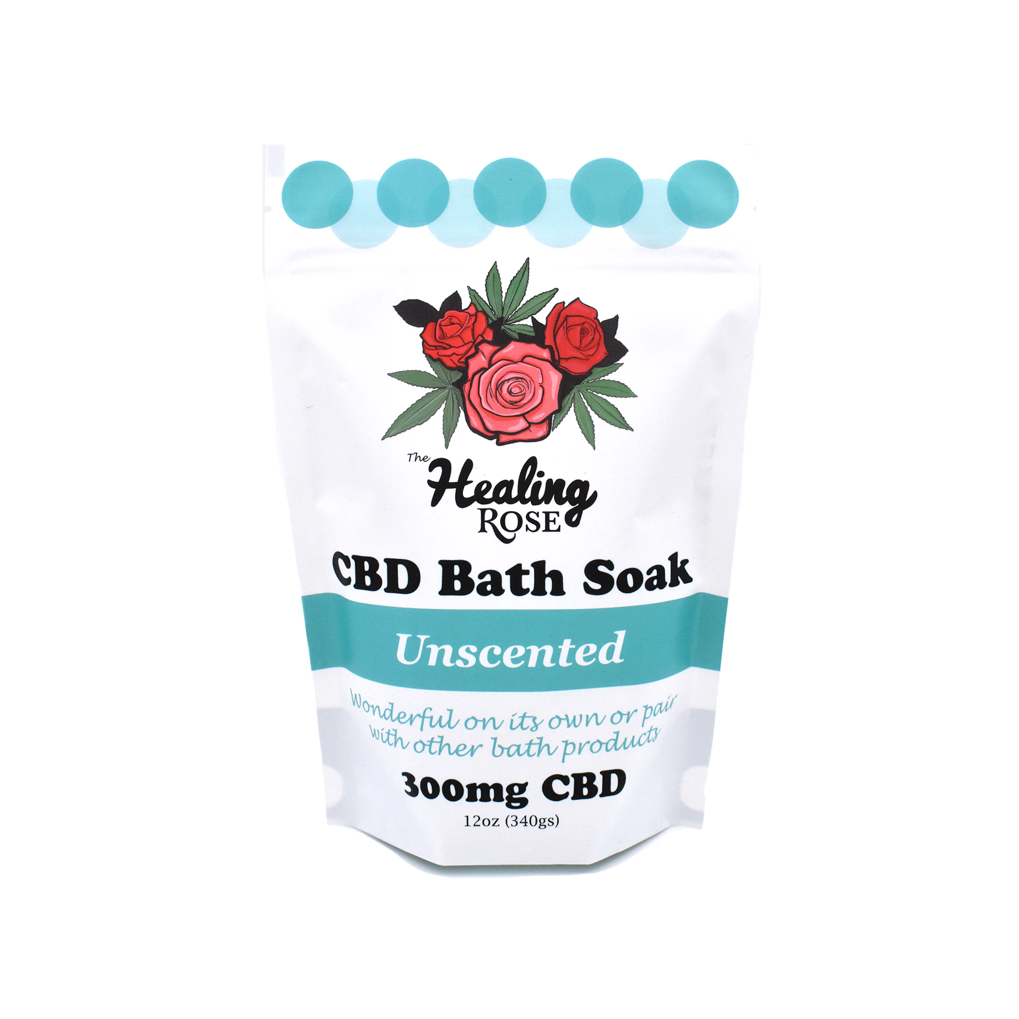 THE HEALING ROSE - Healing Rose | CBD Bath Soak | Unscented 100mg Main Image