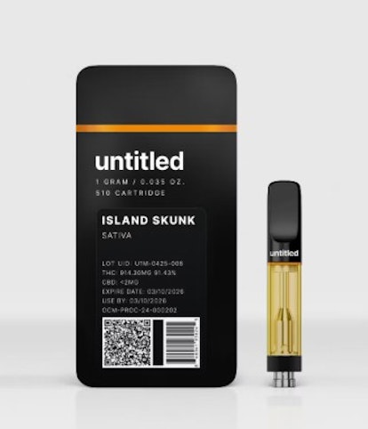 Untitled - Island Skunk -Sativa- 91.43% THC | 510 Vape Cartridge, 1g | Untitled       -sss5 back