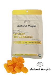 Shattered Thoughts - Shattered Thoughts - Pina Orange Fuzion - 200mg THC +100mg CBG